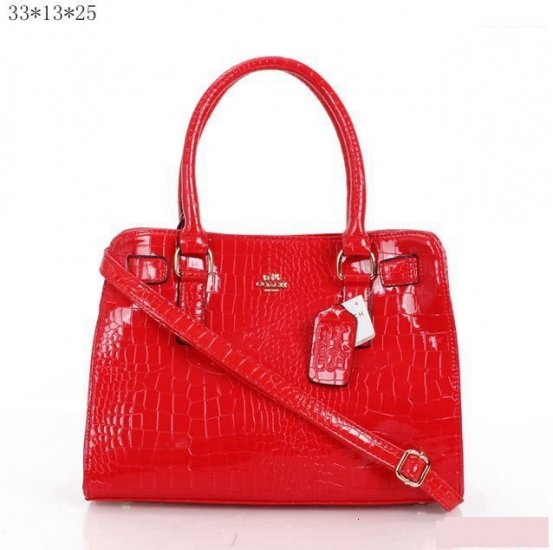 Coach Fashion Signature Medium Red Satchels BSJ - Click Image to Close